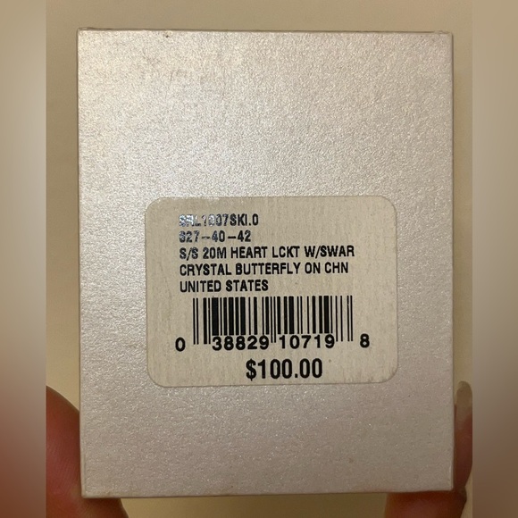 NWT Treasured Moments x Swarovski | Sterling Silver Heart Locket - Picture 2 of 6